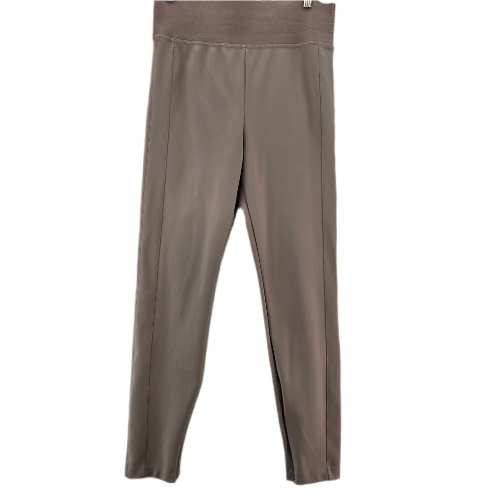 Zara Leggings Womens XXL High Waist Pull On Athleisure Pants Taupe Elastic Waist